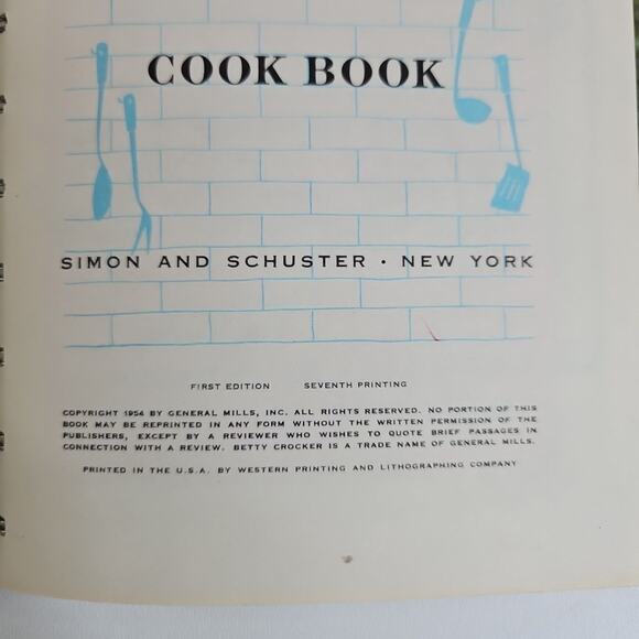 Betty Crocker's Good and Easy Cookbook 1st Edition 7th Printing Vintage 1958 HC - Picture 3 of 7